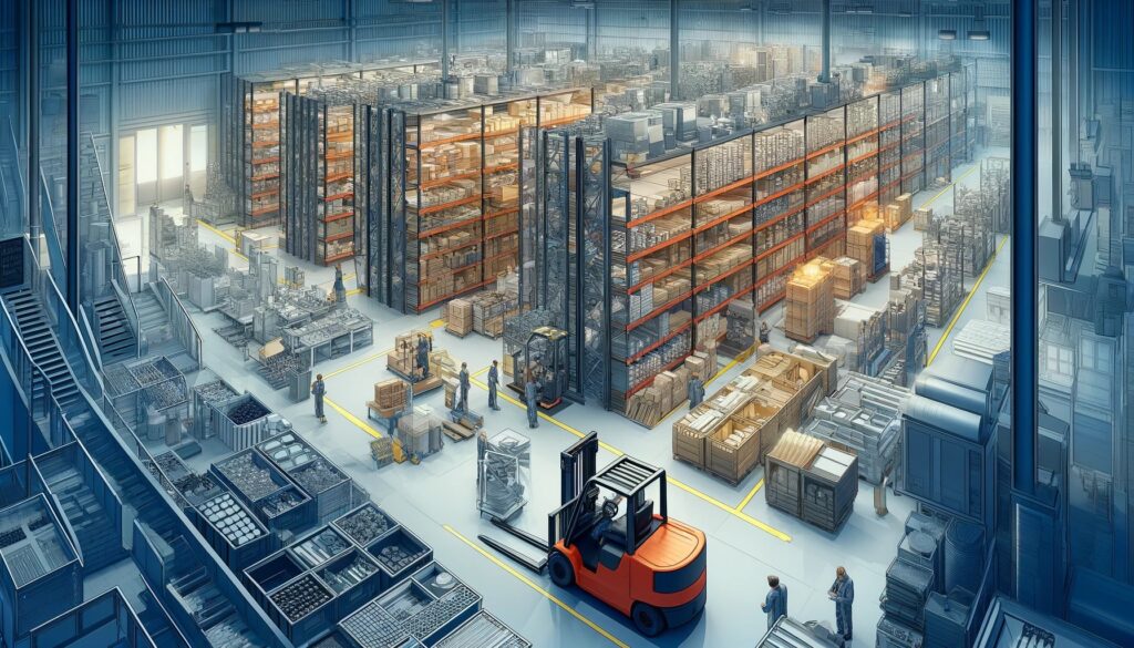 System zarządzania buforami produkcyjnymi